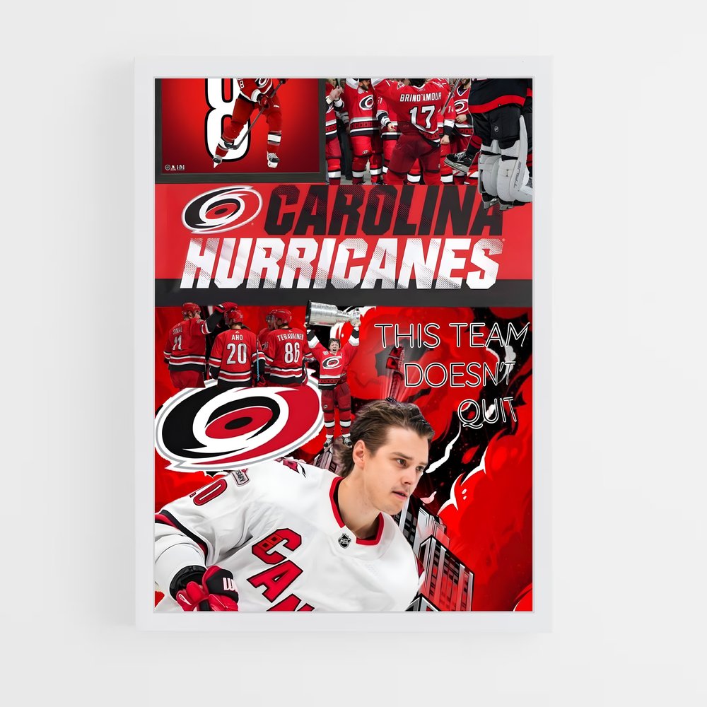 Poster Tempête Carolina – affiche Hockey sur glace (vue 3)